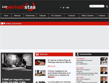 Tablet Screenshot of losperiodistas.com.mx